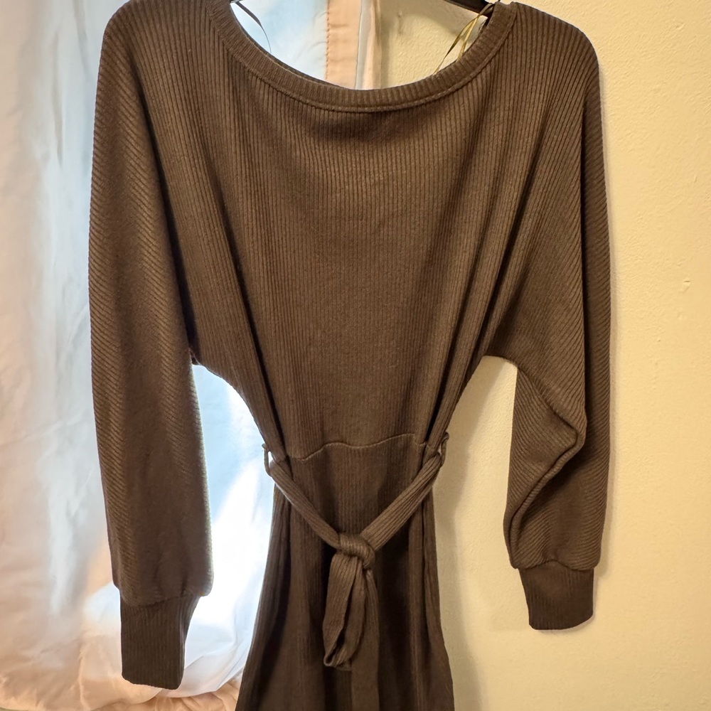 Revamped Olive Ribbed Knit Top